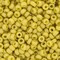 6/0 Miyuki Seed Beads, Matte Opaque Glazed Citron AB, 6-4692, 10 grams